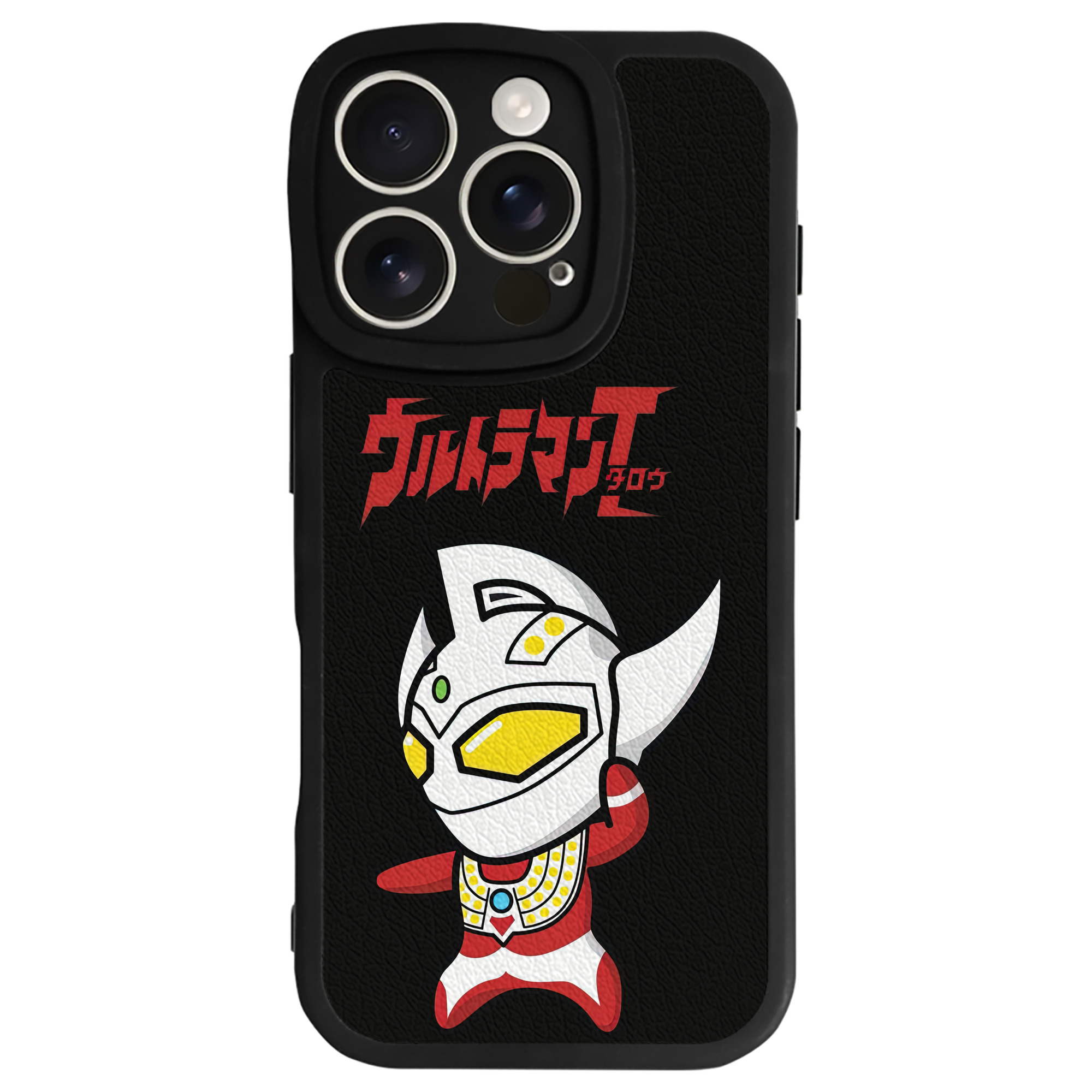 （画像用） ウルトラマン Ultraman 【iPhone 16シリーズ対応】シリコンスマホケース（レザー調） 材質：シリコン